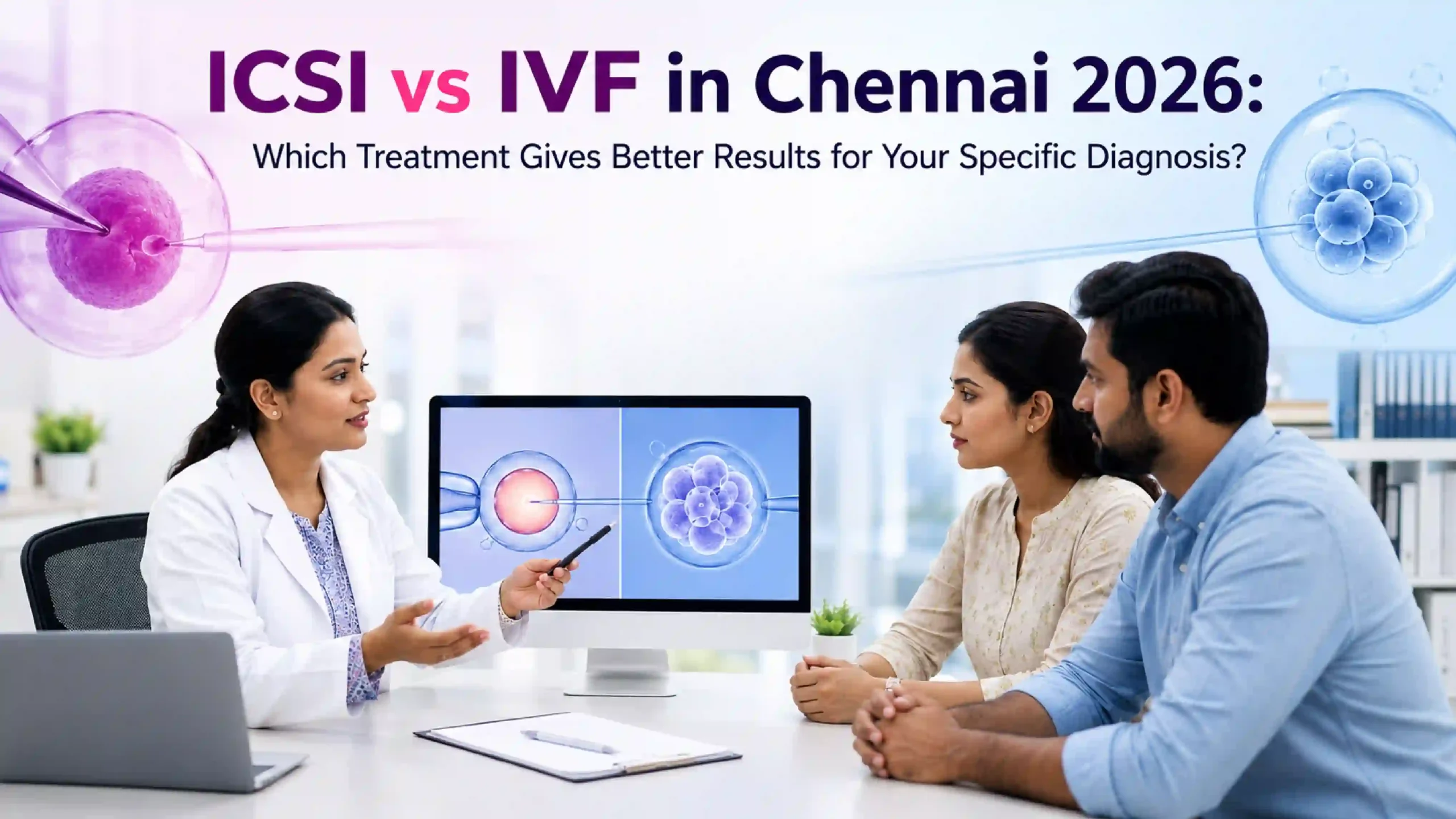 ICSI vs IVF in Chennai 2026: Which Treatment Gives Better Results for Your Specific Diagnosis?